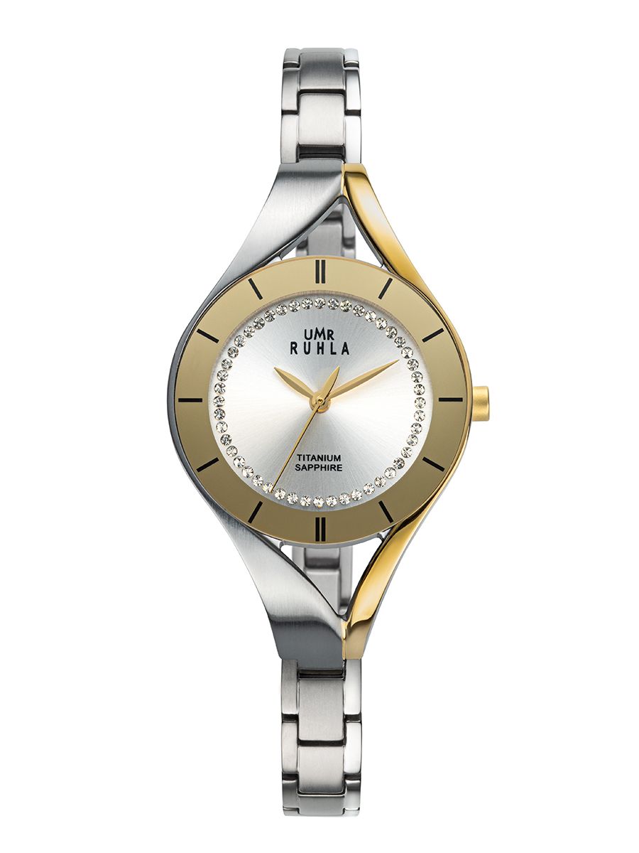 UMR Ruhla RUHLA-Style RS26115 Damen • Saphirglas • Titangehäuse Bicolor