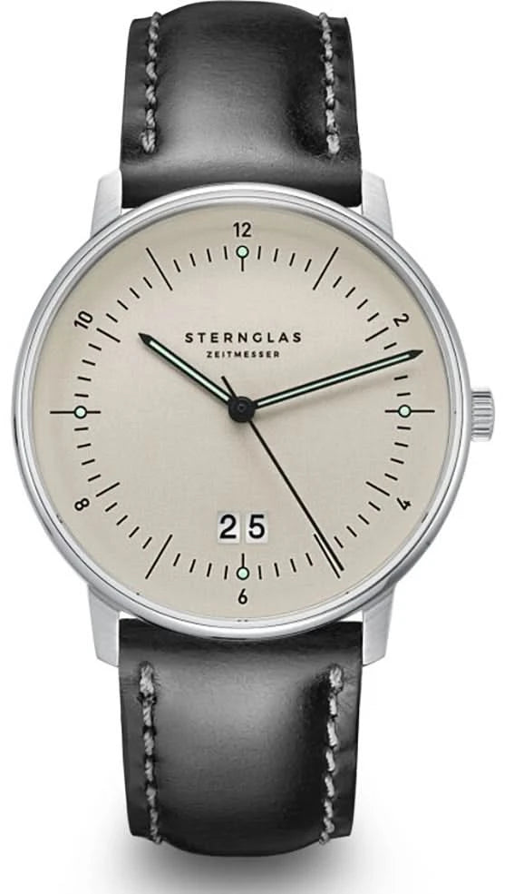 Orologio da uomo Sternglas Naos s01-nag26-br02 • Design Bauhaus