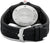Herrenuhr von Swiss Military mit schwarzer Rückseite und schwarzem Silikonarmband