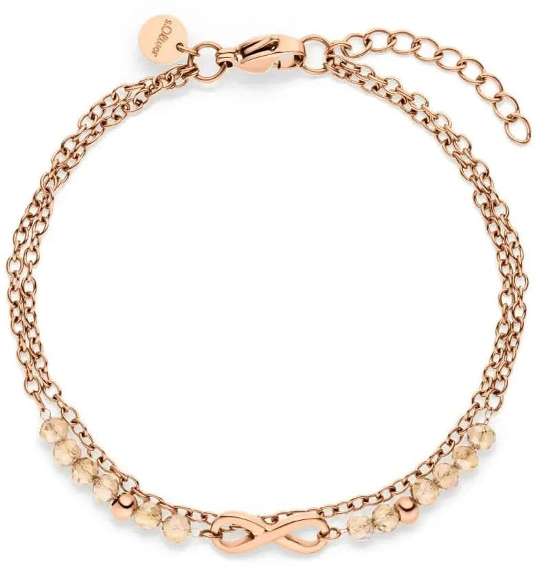 Bracciale da uomo Soliver SOJ-0157-B-21 in pelle nera