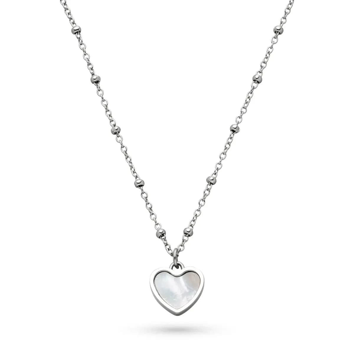 Collana da donna Soliver SOJ-0208-N-45 in argento sterling 925, con zirconi, lunghezza 45 cm