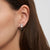 Orecchino da donna Soliver SOJ-0184-E-15 in argento sterling 925 rodiato con zirconi
