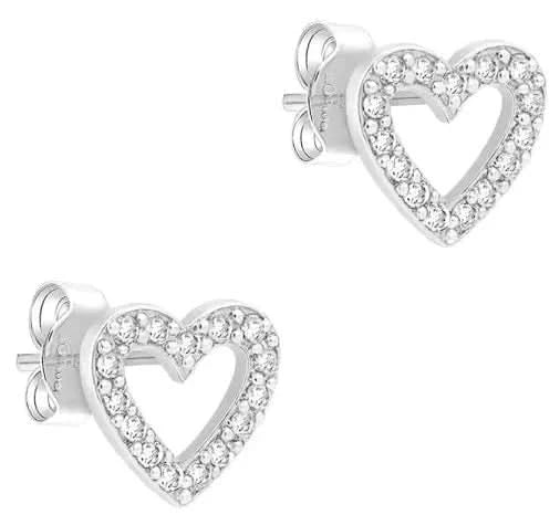 Orecchino da donna Soliver SOJ-0279-E-08 in argento sterling 925 rodiato con zirconi