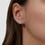 Orecchino da donna Soliver SOJ-0298-E-08 in argento sterling 925 rodiato con zirconi bianchi