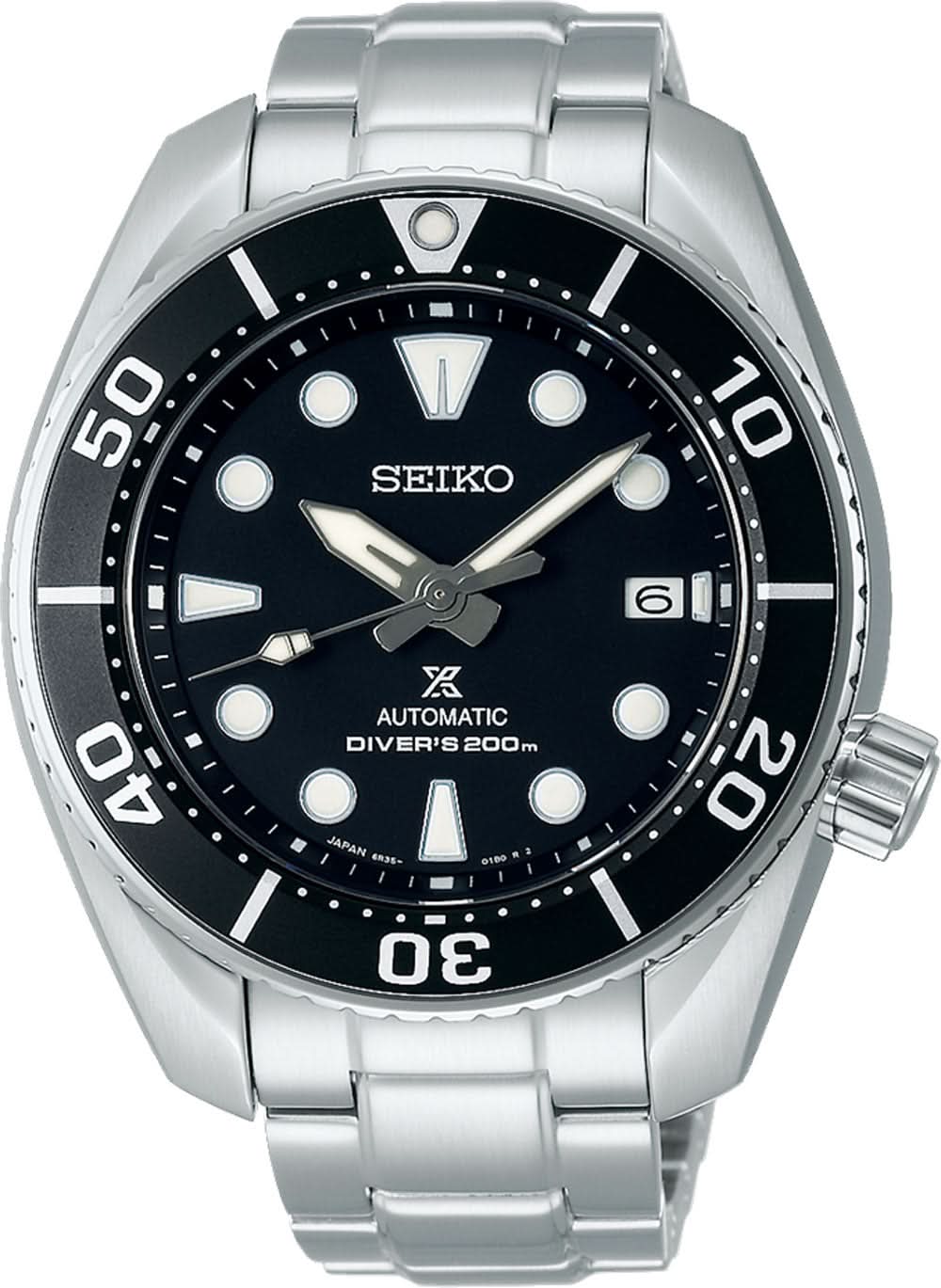 Orologio da uomo con cinturino in acciaio inossidabile argentato, quadrante nero e lunetta girevole