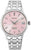 Orologio da donna Seiko Presage con quadrante rosa, datario e bracciale in acciaio inossidabile