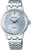 Orologio da donna con bracciale in metallo argentato e quadrante azzurro (automatico)