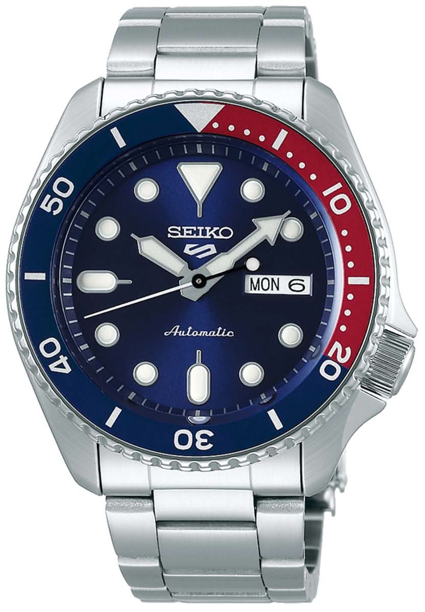 Seiko 5 Sports SRPD53K1 Orologio da Uomo • Movimento Automatico • Ghiera Pepsi