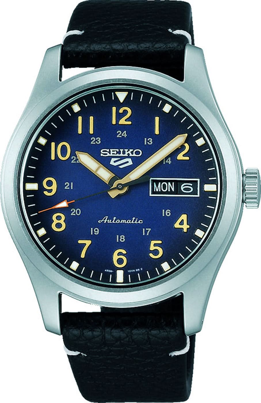 Seiko Orologio da uomo Seiko 5 Sports SRPG39K1 • Movimento automatico • Cinturino in pelle