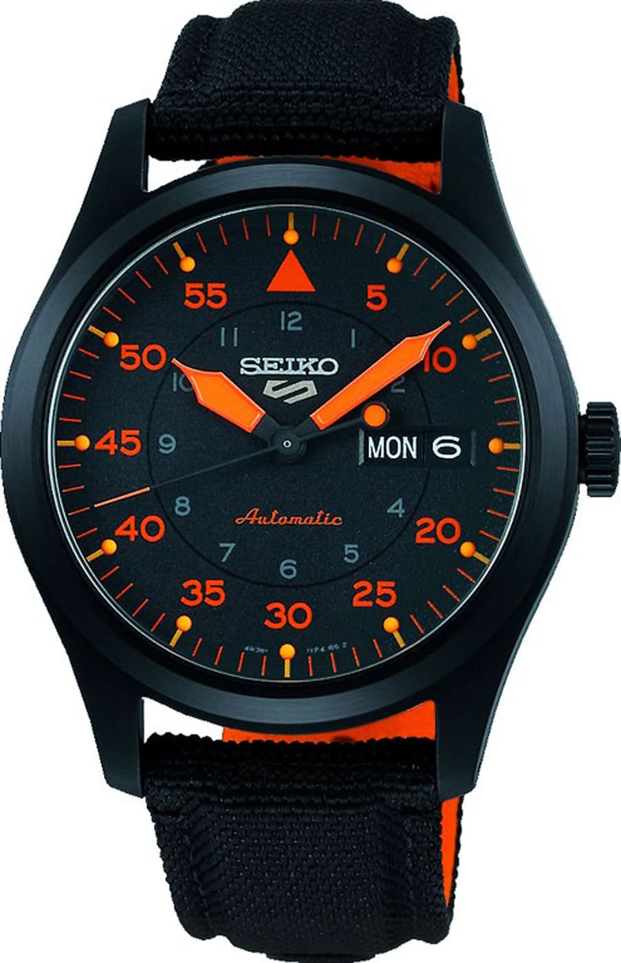 Seiko 5 Sports SRPH33K1 Orologio da Uomo • Movimento Automatico Calibro 4R36 • Cinturino in Tessuto Resistente