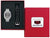 Uhrenset im Karton: Herrenarmbanduhr und zusätzliches schwarzes Lederband mit Seiko Sports Logo