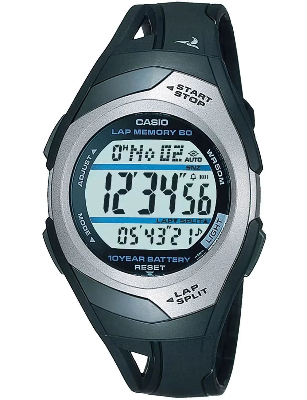 Casio Orologio Sportivo da Donna STR-300C-1VEF • Memoria 60 giri • Batteria 10 anni