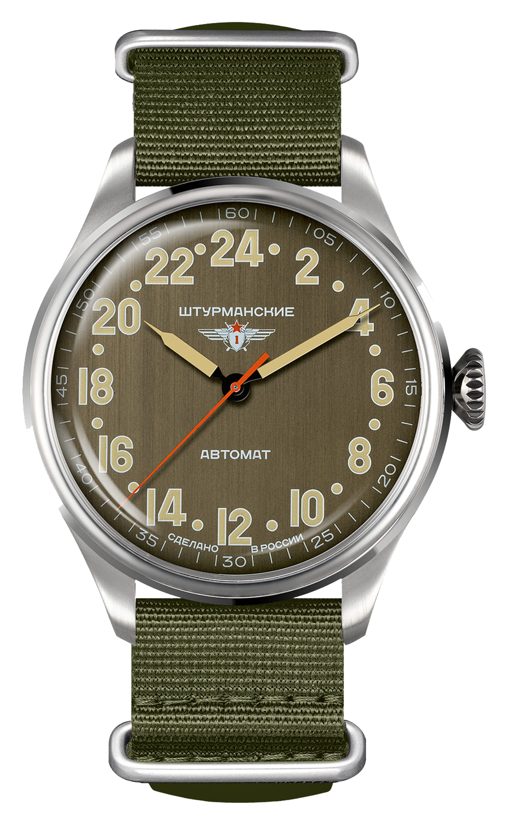 Sturmanskie Arktika 2431/6821343 Orologio da uomo • Indicatore 24 ore • Storia artica
