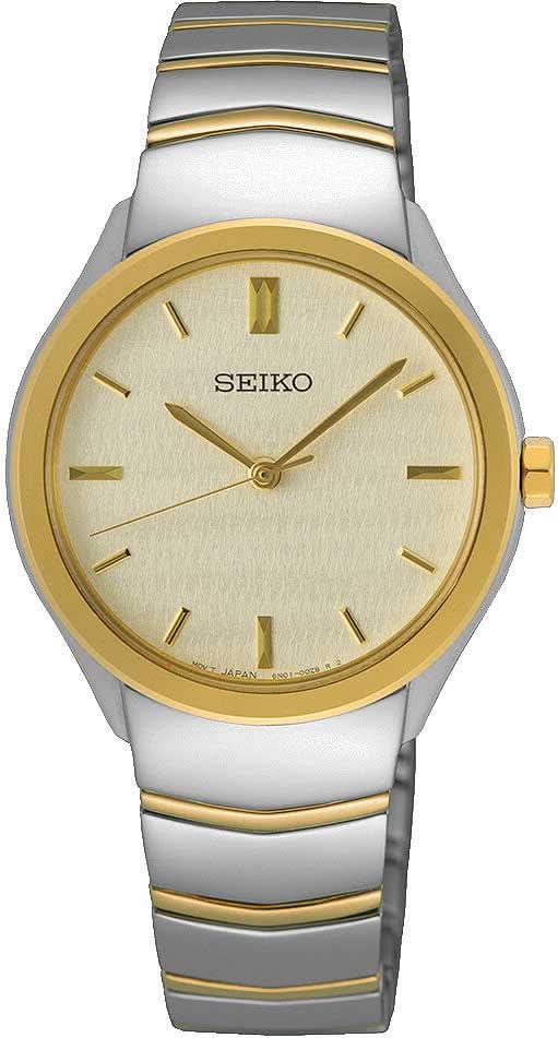 "Orologio da donna Seiko Conceptual SUR550P1 • Finitura oro rosa • 30 mm"