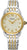 Orologio da donna Seiko con bracciale in metallo bicolore e quadrante color oro