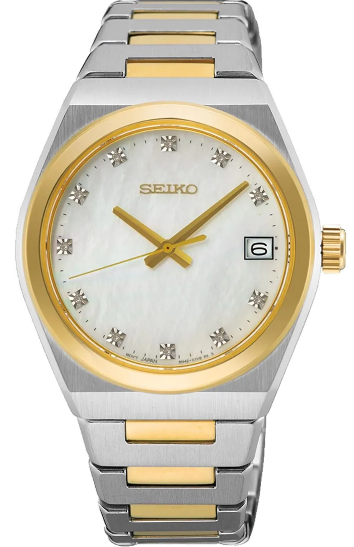 Seiko Conceptual SUR604P1 Orologio da Donna • Movimento al Quarzo Giapponese • Bicolore