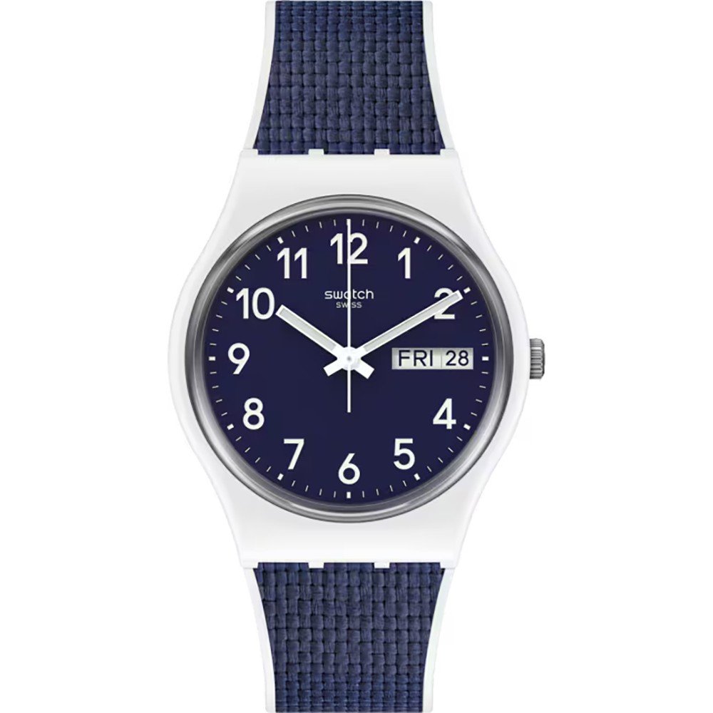 Swatch Originals GW715 Navy Light Armbanduhr Blau • Quarzwerk • Leichtgewichtiges Kunststoffgehäuse