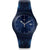 Swatch Glitterspace SUON401 Unisex Armbanduhr Transparent • Quarzwerk • Glitzer-Design