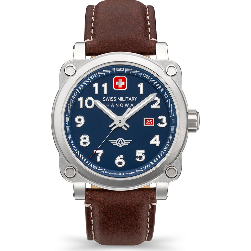 Swiss Military Hanowa Air Aerograph Night Vision SMWGB2101301 Herren • Militärisches Quarzwerk • Leuchtzeiger & Leuchtindizes