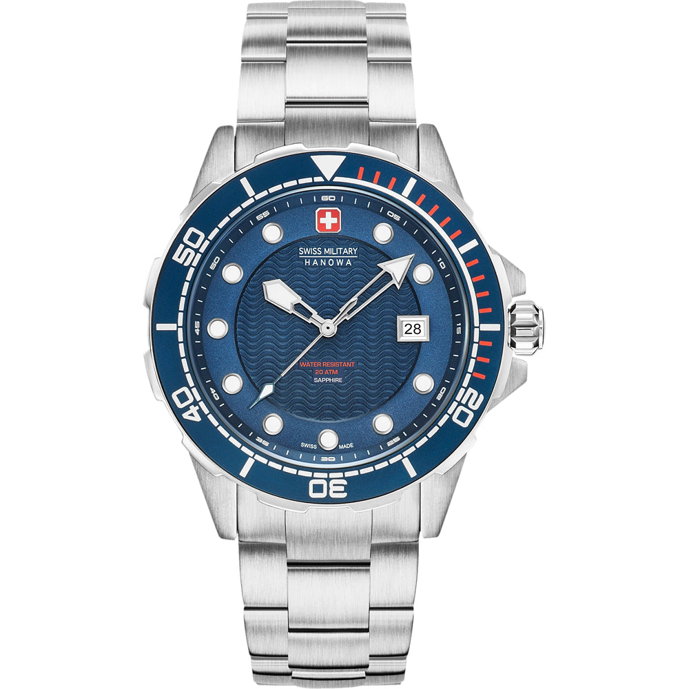 Swiss Military Hanowa Aqua Neptune 06-5315.04.003 Herren • Schweizer Markenqualität • Sportlich-robustes Design