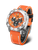 Orologio da uomo Vostok Europe: quadrante arancione, cinturino arancione con lato inferiore nero, 20 ATM