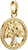 Ciondolo Charm Thomas Sabo, Albero in un anello con pietre preziose bianche, in argento, placcato oro