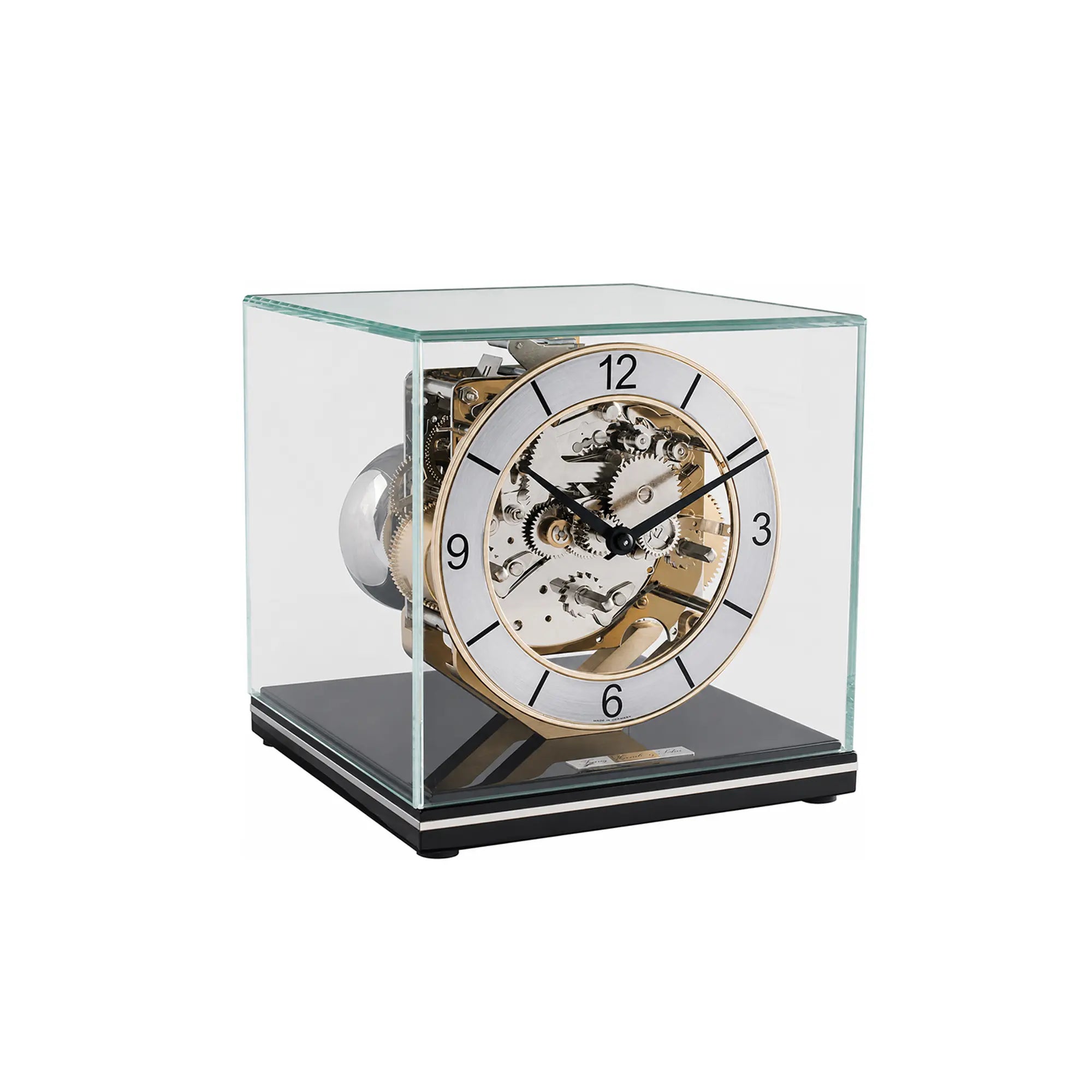 Orologio da tavolo Hermle 17x17x18,5 cm Legno • Design elegante • Melodia Westminster