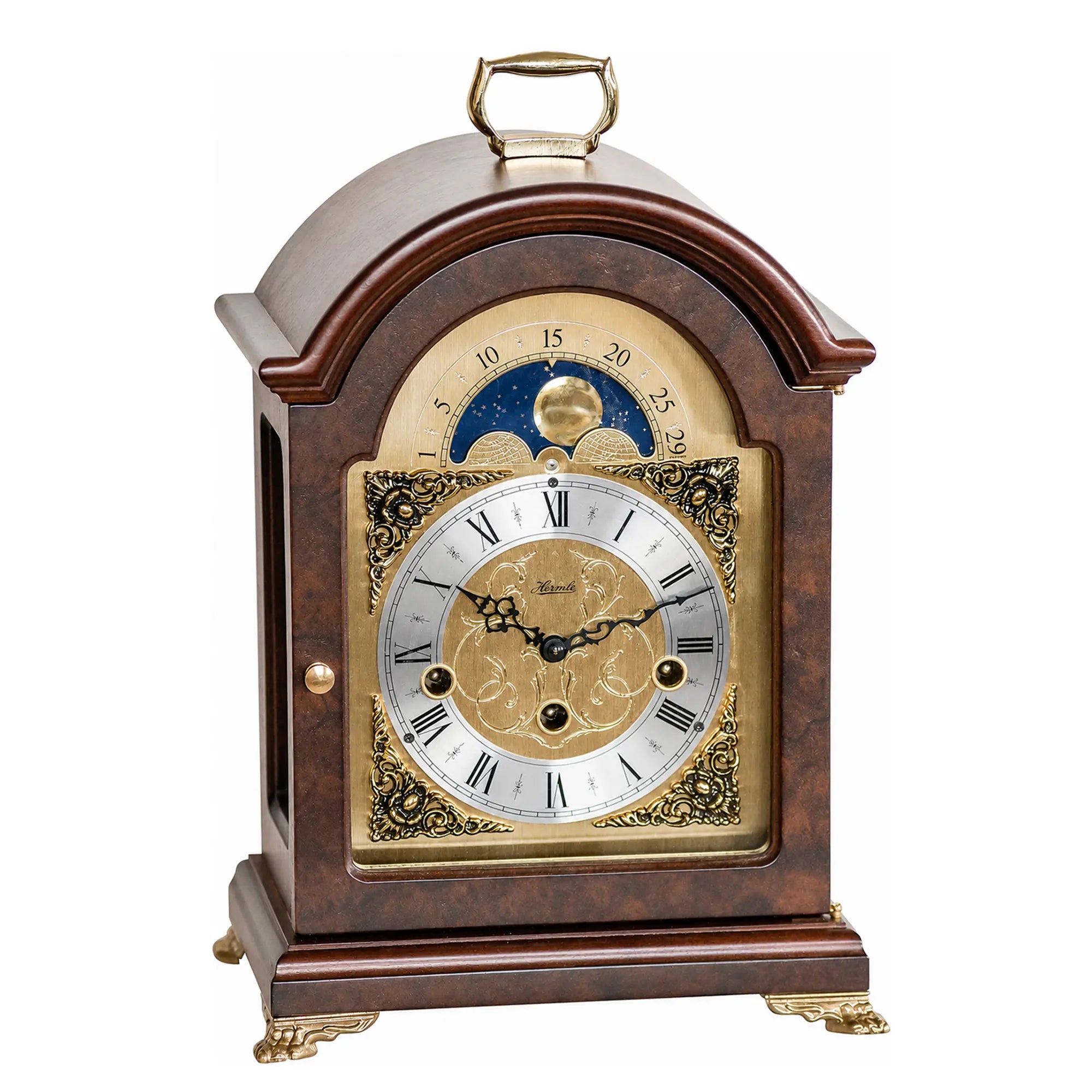 Orologio da tavolo Hermle 33x22x15,5 cm Legno • Meccanismo Westminster • Indicatore fasi lunari