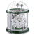 Orologio da tavolo Hermle 29,2x28,9x28,9 cm Nichel • Movimento astronomico • Indicazione precisa delle fasi lunari