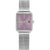 Tommy Hilfiger Tea Crystal 1782790 Damenuhr Silber • Quarzwerk • Eckiges Edelstahlgehäuse