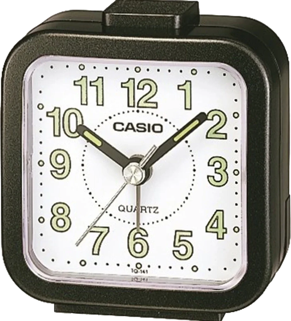 Sveglia analogica al quarzo rettangolare Casio 6,4 cm x 6,7 cm x 3,4 cm resina • Con display Neo • Sveglia affidabile