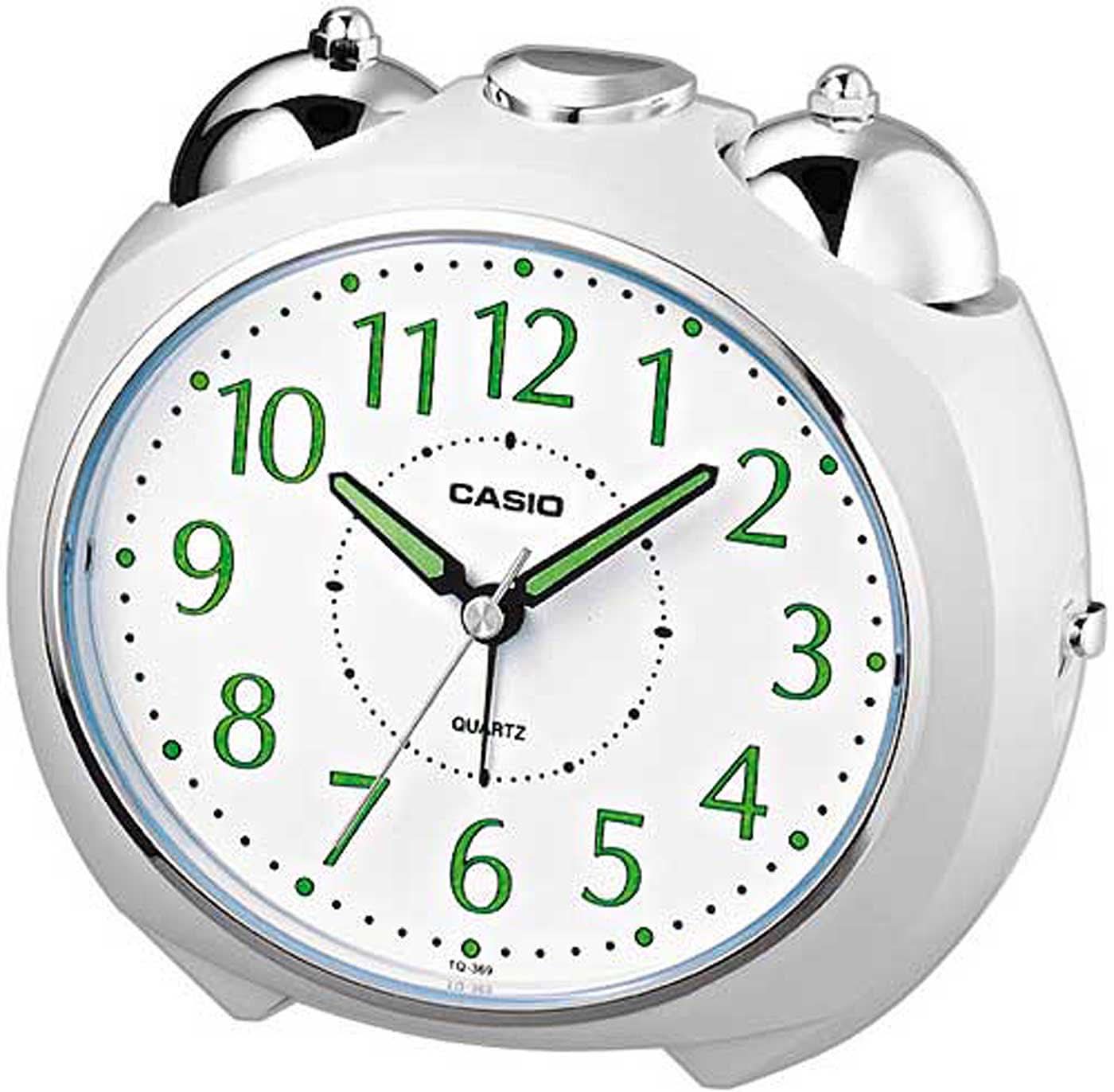Sveglia analogica Casio 10,2 x 9,5 x 8,4 cm Plastica • Display luminescente • Funzione snooze