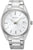 Seiko Herrenuhr mit silberfarbenem Edelstahlband, weißem Zifferblatt, Datumsfenster bei 6