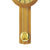 Wanduhr mit Quarz-Pendelwerk, kirschbaumfarbener Holzsäule und goldenem Pendelball