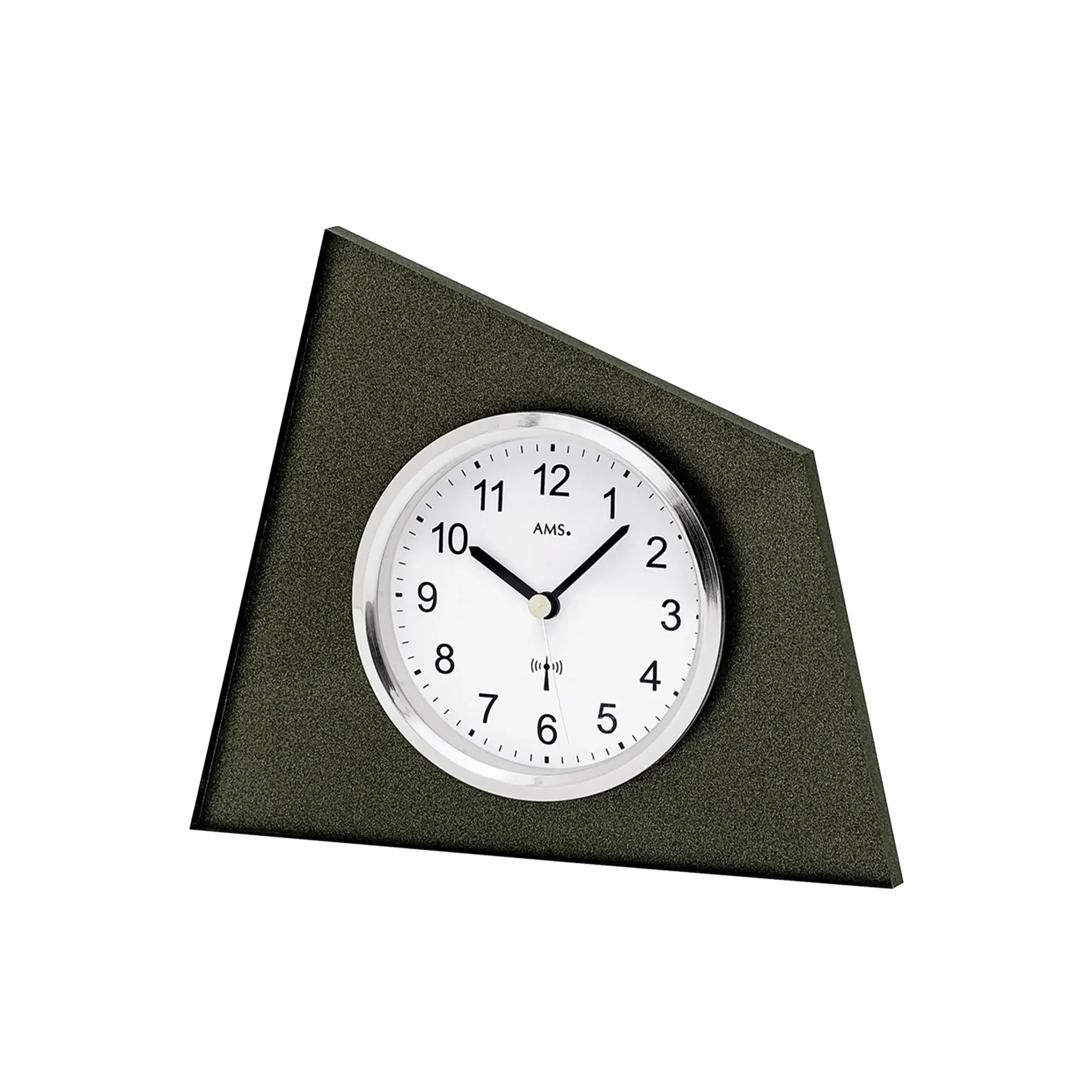 Orologio da tavolo AMS F5175A antracite • Radiocontrollato • Vetro minerale e anello in alluminio
