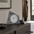 Orologio da tavolo AMS F5176 in pietra naturale • Radiocontrollato • Cassa in legno con inserto in pietra