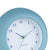 Karlsson Wanduhr-Zifferblatt mit mintblauem Reliefring, blauen Zahlen und Zeigern