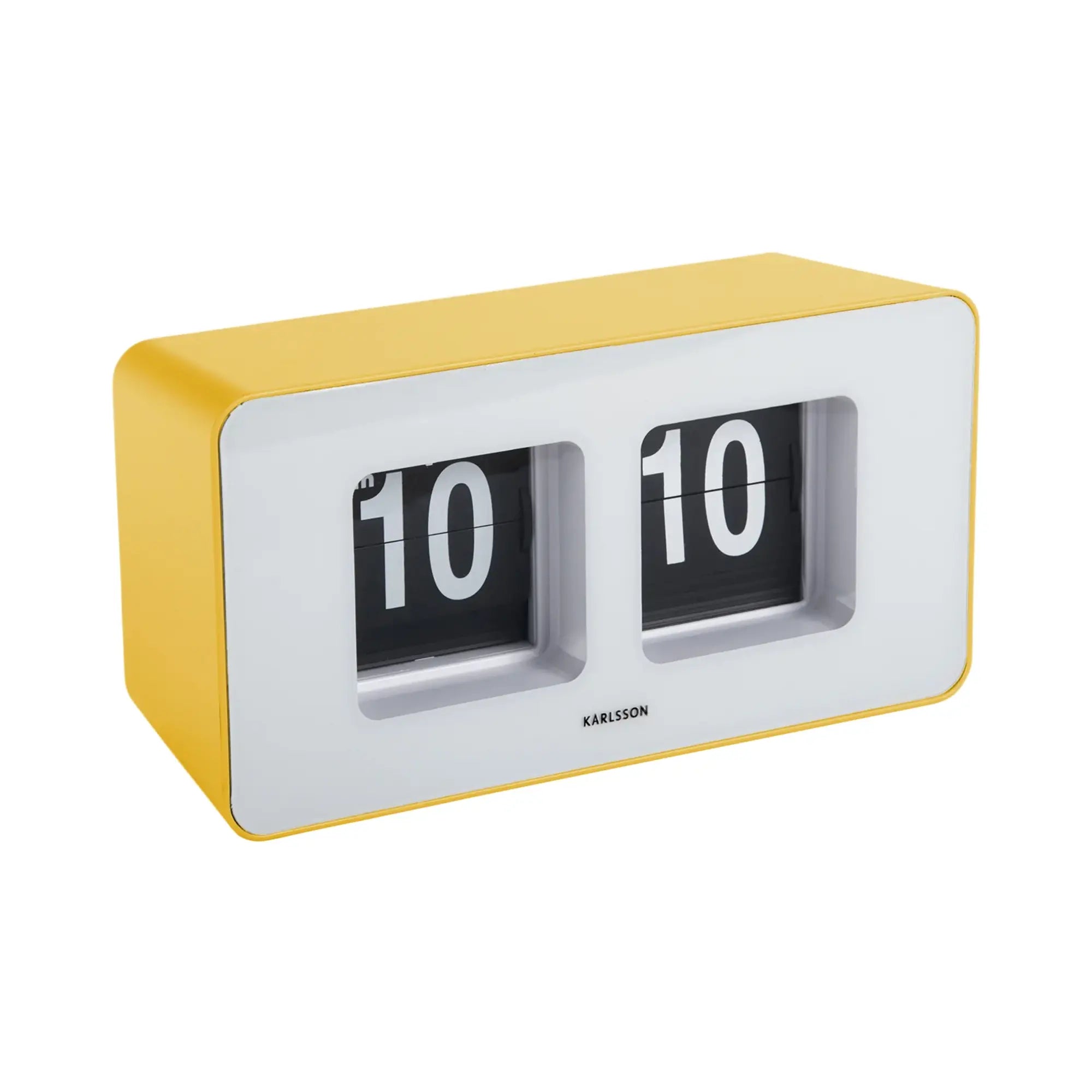 Orologio da parete Karlsson Funky Flip KA6042BY Giallo chiaro • Display a palette • Utilizzabile a parete e da tavolo