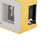 Orologio da parete Karlsson Funky Flip KA6042BY Giallo chiaro • Display a palette • Utilizzabile a parete e da tavolo