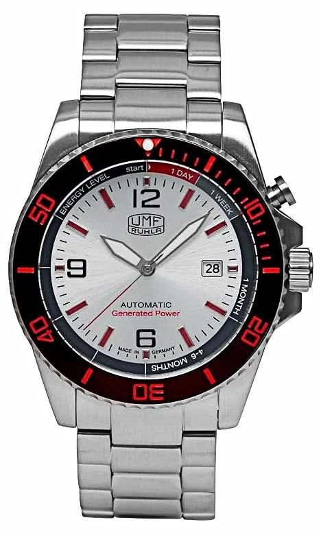 Orologio da uomo UMF Ruhla Kinetic Sport 1072M-1 • Made in Germany • Vetro zaffiro
