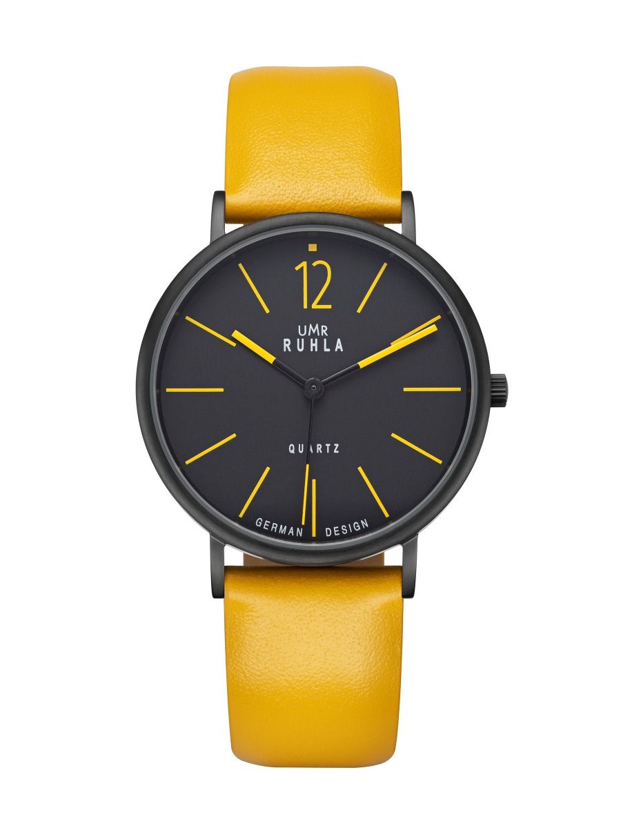 UMR Ruhla RUHLA-Style RS202524 Armbanduhr Schwarz • Miyota GL33 Quarzwerk • Mineralglas