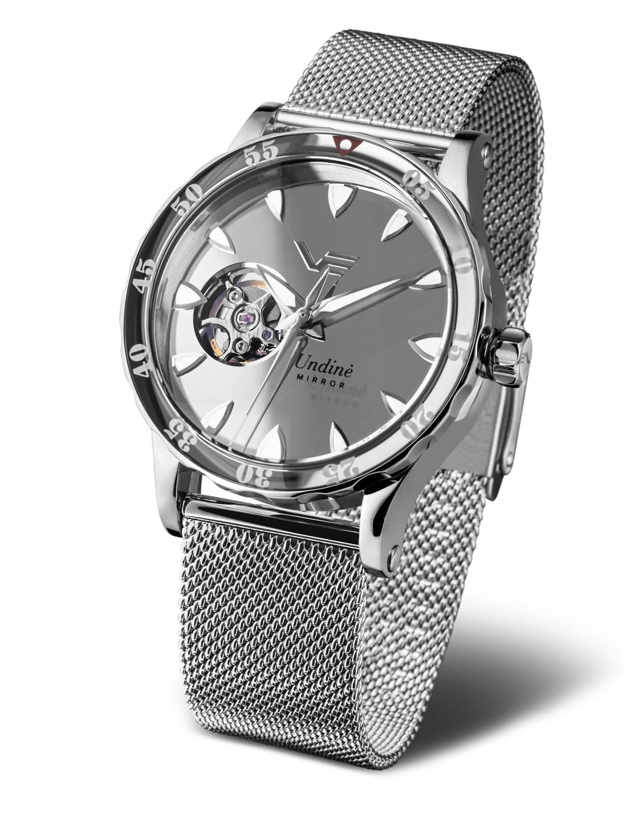 Orologio da donna Vostok Europe Undine con bracciale in metallo argentato e quadrante rotondo