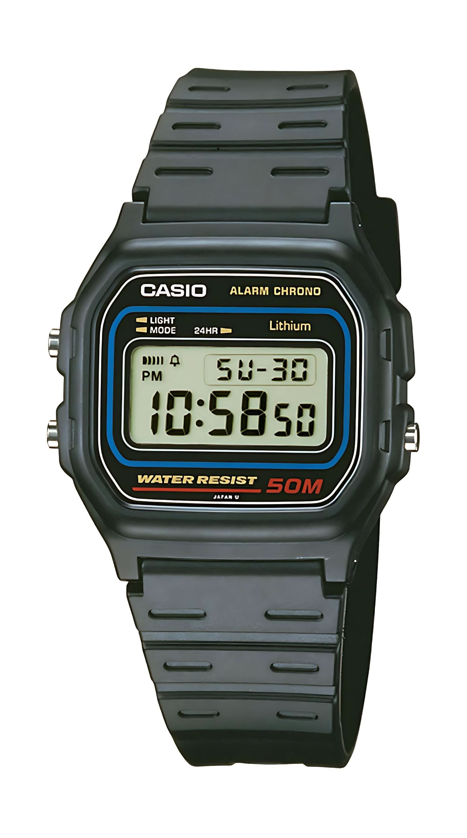 Orologio da uomo Casio Collection W-59-1VQES • Iconico design retrò • Impermeabilità 5 bar