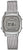 Orologio da donna Casio con bracciale in metallo argentato, cassa rotonda e display digitale