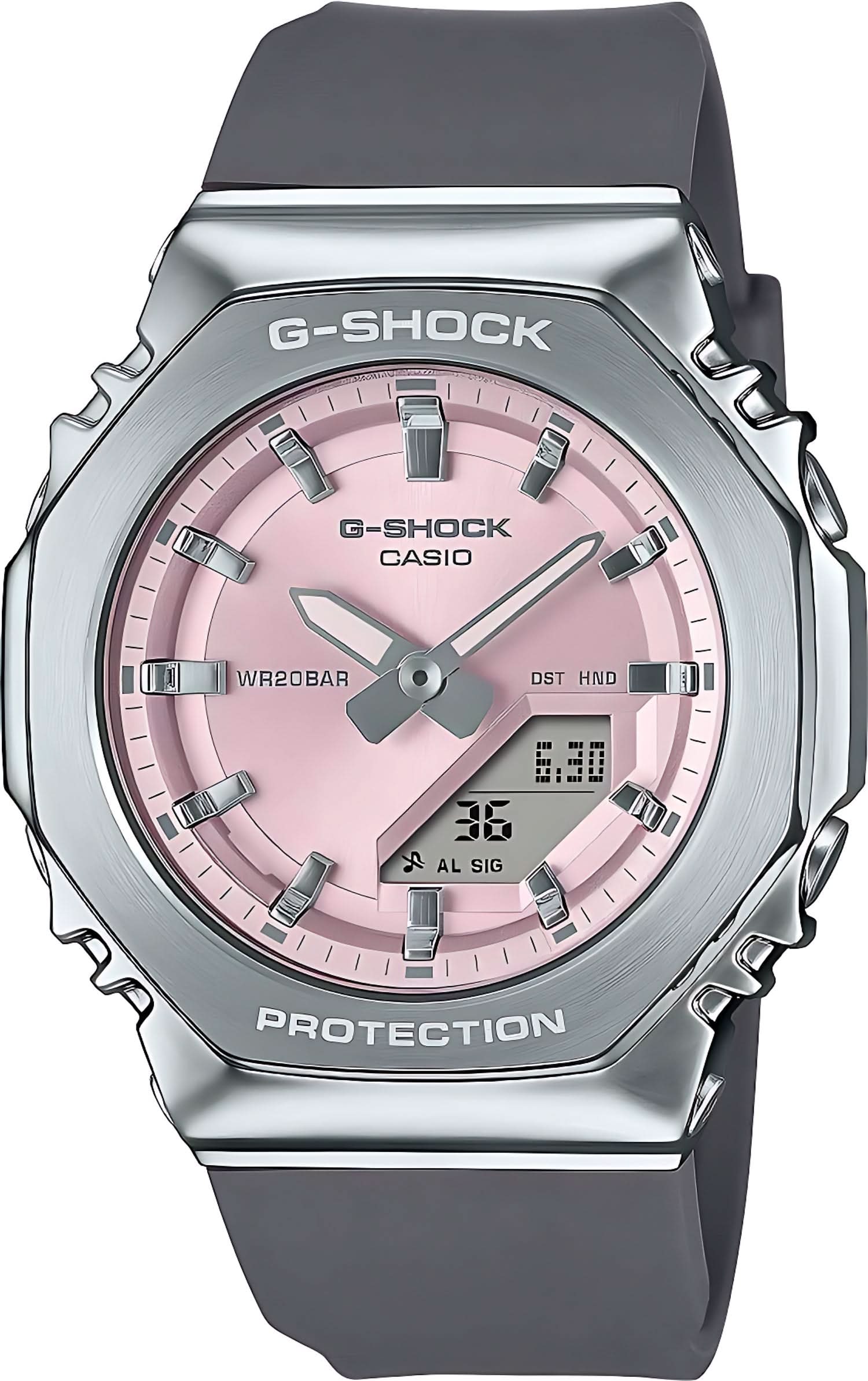 Casio G-Shock GM-S2110-4AER Orologio da Donna • Elegante Copertura in Metallo • Resistente agli Urti