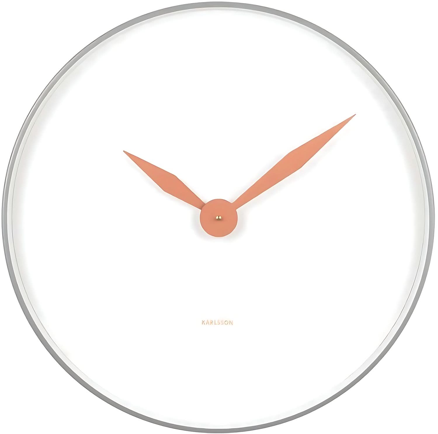 Orologio da parete Karlsson 50 cm Ø Ferro • Design minimalista • Movimento al quarzo preciso