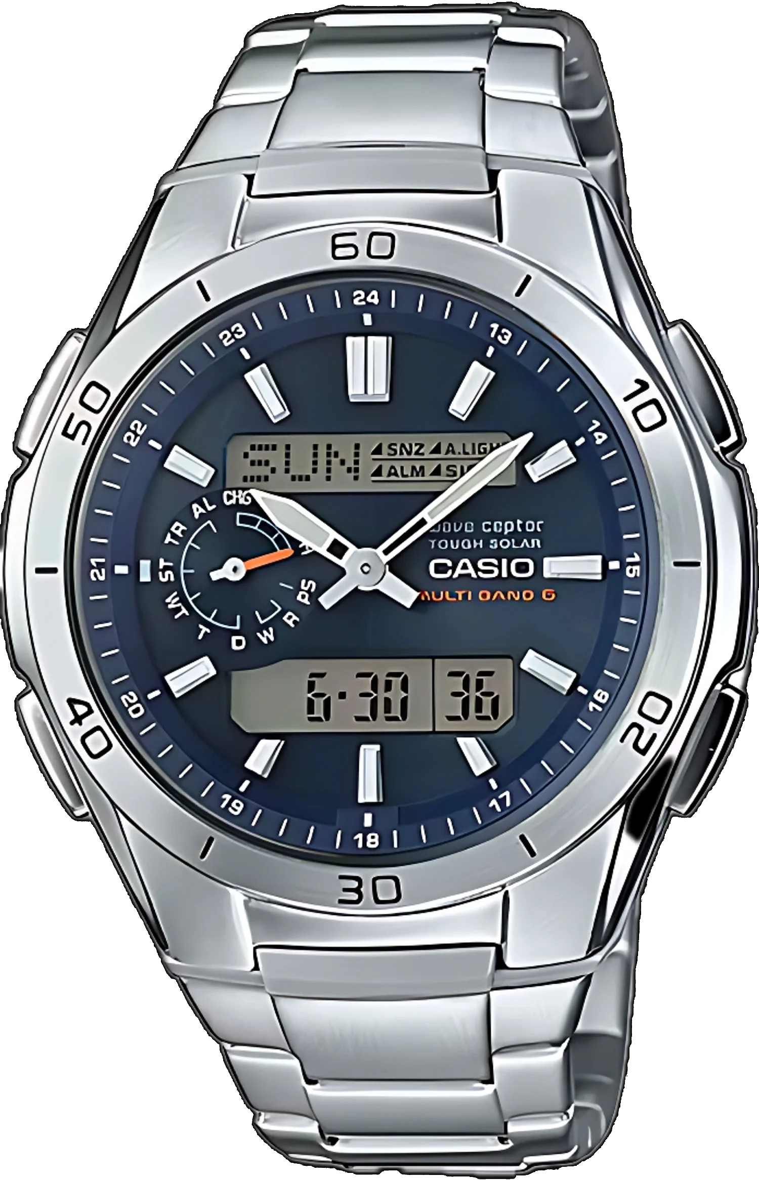 Orologio da uomo Casio Wave Ceptor WVA-M650D-2AER • Radiocontrollato e solare • World Time