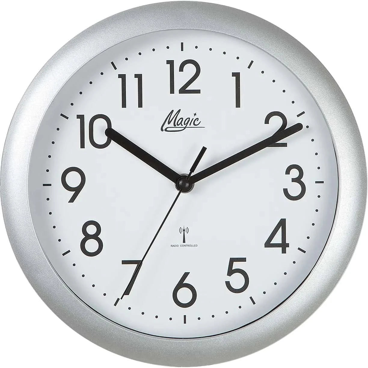Orologio da parete Atlanta 25 cm Ø in plastica • Radiocontrollato • Design pulito