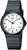 Orologio da polso Casio con cinturino nero e quadrante bianco, numeri arabi e lancette