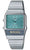 Orologio Casio Vintage con quadrante turchese, cinturino in metallo e display digitale